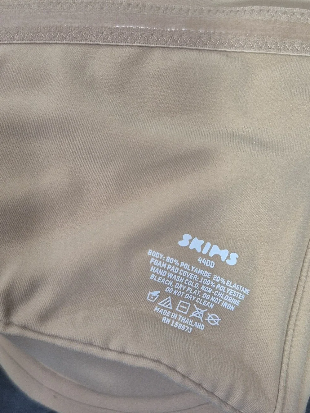 44DD Skims Fits Everybody Strapless Underwire Bra Beige - Picture 6 of 7